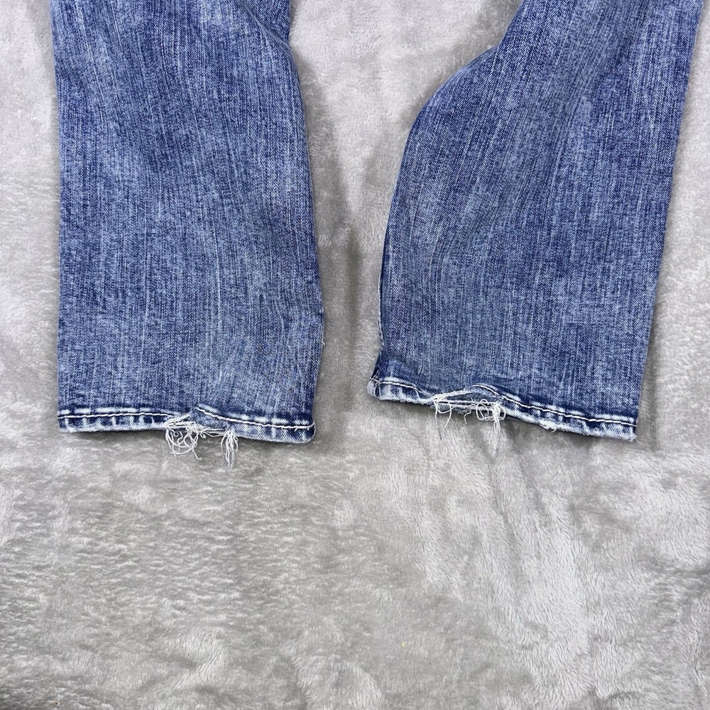 BKE Mason Straight Tapered Stretch Jeans Mens 33x32 (Fits 33x31) Blue Whiskered - Picture 11 of 11